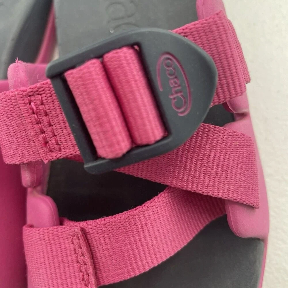 Chaco Chillos Slide Kids Junior Size‎ 1 Sport Sandals Magenta Pink JCH180316